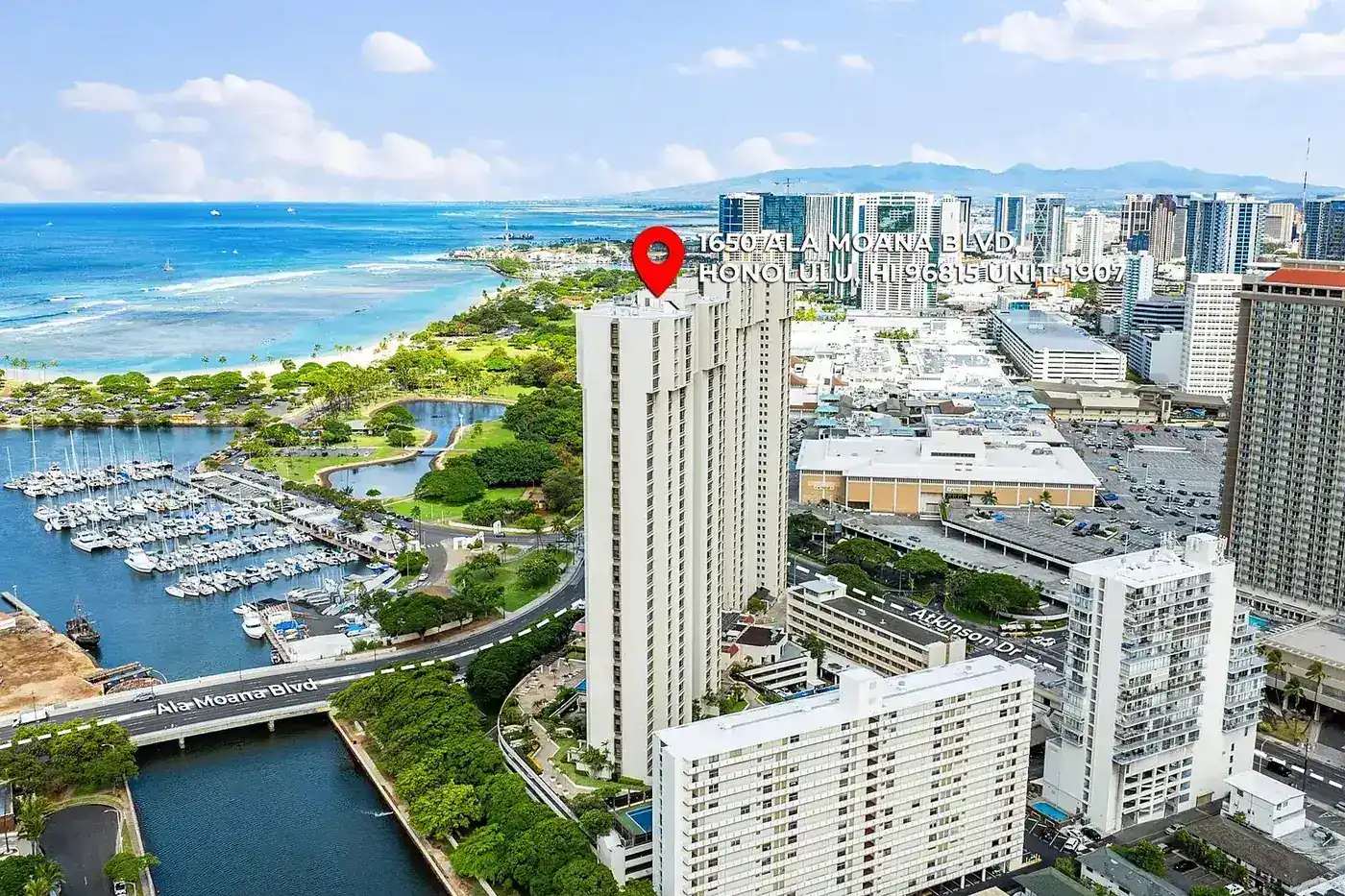 Condo on Ala Moana Boulevard, sold by Devin Hammack
